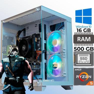 Imagem de Computador Gamer Ryzen 5 5600Gt, Ram 16Gb, Ssd 500Gb, Win 10