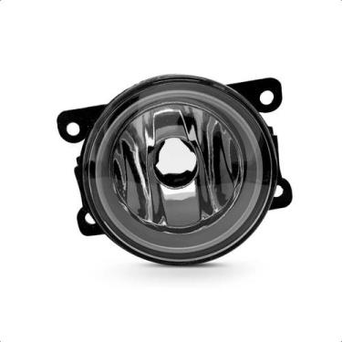 Imagem de Farol de Milha Neblina  Auxiliar Universal Policarbonato Aro Prata Lad