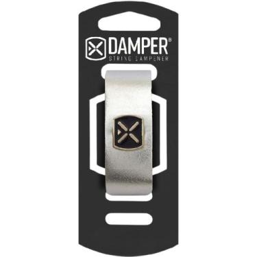 Imagem de Abafador Damper Ibox Couro e Poliéster Tag Metal MD Médio P/ Guitarra 