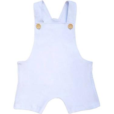 Imagem de Jardineira Bebê Menino E Menina Verão Roupa Infantil Algodão Suedine P