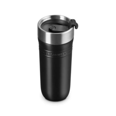 Imagem de CANECA LE CREUSET TÉRMICA ON THE GO EM AÇO INOXIDÁVEL 350ML MATTE BLACK 41067190000001