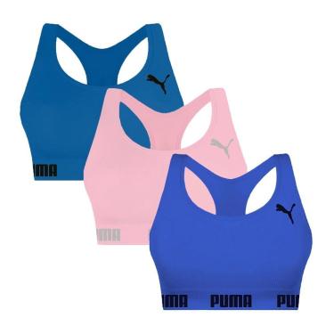 Imagem de Kit 3 Tops Puma Nadador Sem Costura Feminino