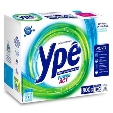 Imagem de Sabão em Pó Lava Roupas YPÊ com Ativo Concentrado Power ACT 800g - YPE