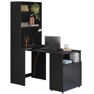 Imagem de Armário de Cozinha Multifuncional com Mesa Retrátil para Café Duo Kit'