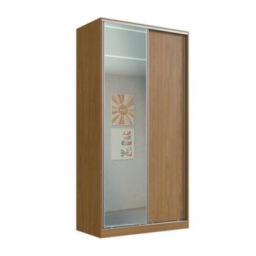 Imagem de Guarda-roupa Solteiro com Espelho 2 Portas de Correr Rc2005 - Emovell