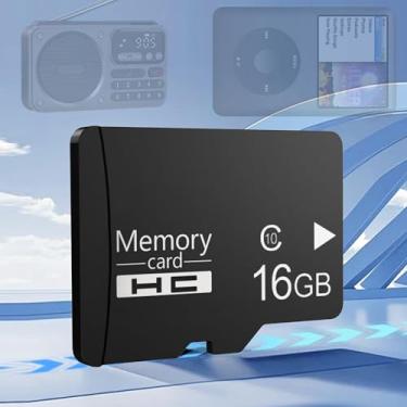 Imagem de Cartão micro SD 16GB SDHC C10 U1, cartão de memória de alta velocidade classe 10 para câmera, câmera de painel, GPS, leitor de MP3, telefone