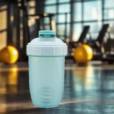 Imagem de Coqueteleiras de proteína de 473 ml para misturas de proteínas, batedor de arame, à prova de vazamento, copos portáteis