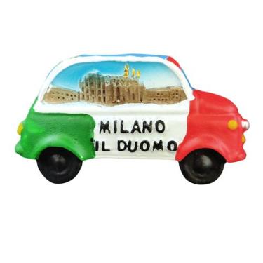 Imagem de Design de carro em miniatura 3D com ímã de geladeira Milano Duomo Resi