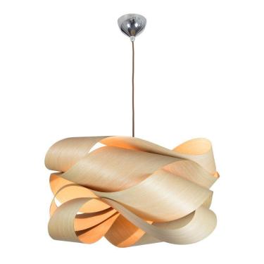 Imagem de Pendente Wood 1 X E27 ø80cm Madeira