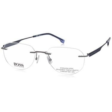 Imagem de HUGO BOSS Óculos de sol unissex, 9t9/18 Azul Mtruth, 54