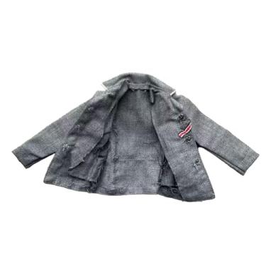 Imagem de YIJU Roupas de boneco de ação em escala 1/6, jaqueta, modelo de, uniforme masculino, cosplay, roupas em miniatura para bonecos de ação masculinos