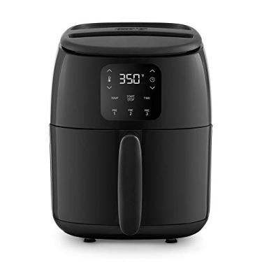 Imagem de DASH Tasti-Crisp™ Forno elétrico Air Fryer, 2,6 litros, preto – Fritadeira a ar compacta para alimentos mais saudáveis em minutos, ideal para espaços pequenos - desligamento automático, digital, 1000