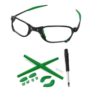 Imagem de PapaViva Kits de borracha de reposição para óculos de sol Oakley Juliet/X Metal XX - Verde escuro