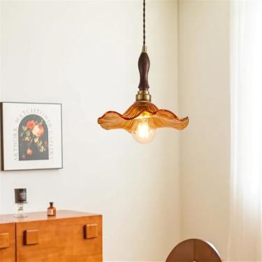 Imagem de Luminária pendente contemporânea de LED para restaurante, estilo retrô americano, ideal para sala de estar, quarto, cabeceira, hotel, casa de campo, bar, café, corredor (Estilo 1)