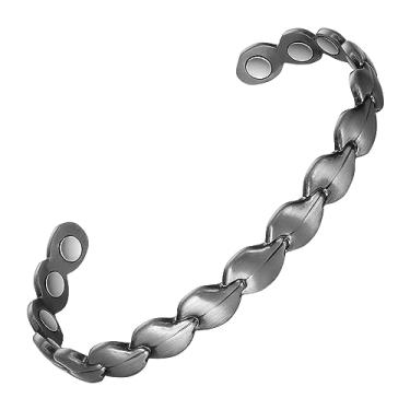 Imagem de EnerCoppeX Pulseira magnética de cobre para mulheres - joia detox com ímã de 3500 gauss, pulseira ajustável (tipo-B)