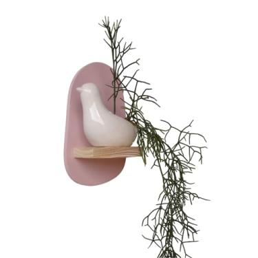 Imagem de Prateleira Orgânica Colorida Decorativa de Parede Coleção Cottagecore - 25x15x11cm - Organic2 Cor:Rosa Chá;Tamanho:25X15