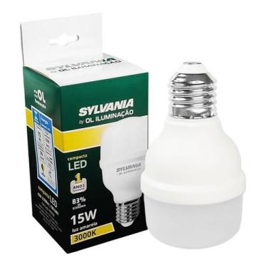 Imagem de Lâmpada Compacta Led Sorvete 15W Bivolt E27 Branco Quente - SYLVANIA, 
