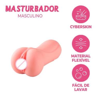 Imagem de Masturbador Masculino Realístico em Cyberskin Macia - Papo de Amigas, 