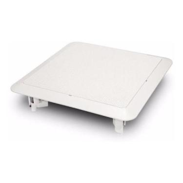 Imagem de Arandela 6 Polegadas Som Ambiente Teto Gesso Quadrada - Permak, Branco
