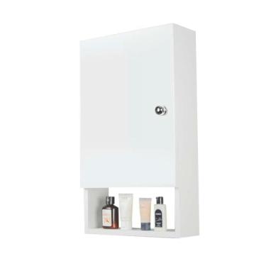 Imagem de Armário para Banheiro com Espelho Nilo Branco 34cm