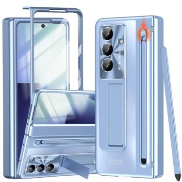 Imagem de YQODSZ Capa para Samsung Galaxy Z Fold 7 com suporte para caneta S e caneta Stylus, Z Fold7 capa de telefone de cobertura total com suporte protetor de tela HD antirarranhões capa protetora para Z