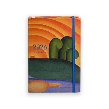 Imagem de AGENDA 2026 TARSILA DO AMARAL SEMANAL MESA SOL POENTE TECA PAPELARIA