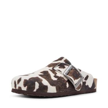 Imagem de Madden Girl Tamanco feminino Prim, Marrom/branco, 35