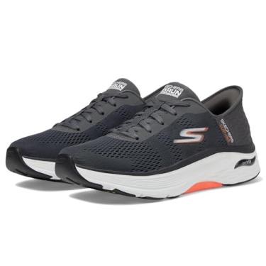 Imagem de Skechers Tênis masculino Hands Free Slip-ins: Go Run Max Amortecimento Arch Fit-Game, Preto carvão, 9.5 UK
