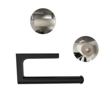 Imagem de Porta Rolo De Papel Toalha Adesivo Plástico Compacto Dispenser De Pare