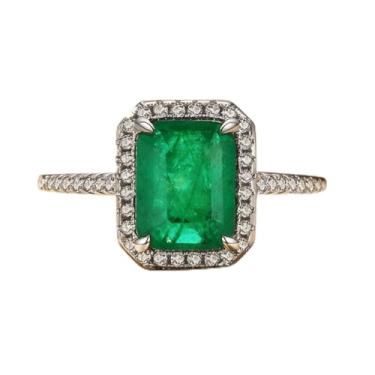 Imagem de 1 peça de ouro branco lindo cenário elegante turmalinas quadradas anéis de zircão para festa de formatura vintage anel de prata para mulheres, presente de aniversário, joias finas, Prata, Sem pedra