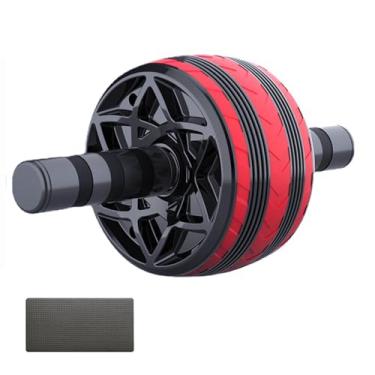 Imagem de Dalekana Rolo de roda AB, roda de fitness abdominal para exercícios, rolo de treinamento de força, 28 cm C, vermelho
