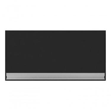 Imagem de Armário Aéreo Geladeira Andreia 60cm Ajl Móveis Cor Amêndoa/preto