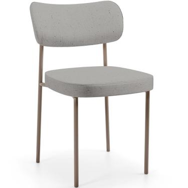 Imagem de Cadeira Decorativa Sala De Jantar Melina Base Arena L02 Linho Cinza - Lyam Decor