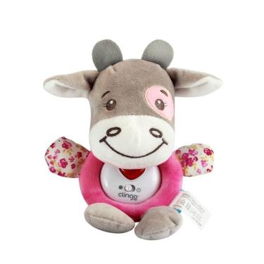 Imagem de Vaquinha Musical De Pelúcia Com Luzes E Sons Relaxantes Para Bebês