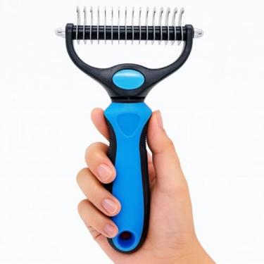Imagem de Desembolador AZUL Duplo G para Pelos Longos de Cães e Gatos Removedor de Nós