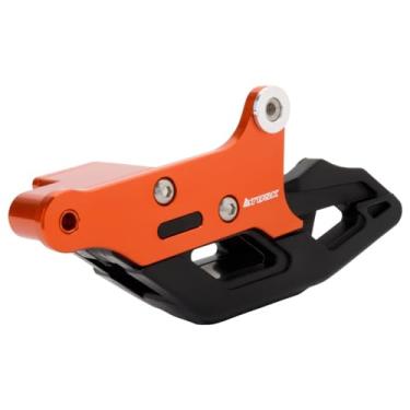 Imagem de Tusk Guia de corrente laranja compatível com KTM 250/450 SX-F 2007-2022, 300 XC-W 2008-2023, 350 SX-F/XC-F 2011-2022