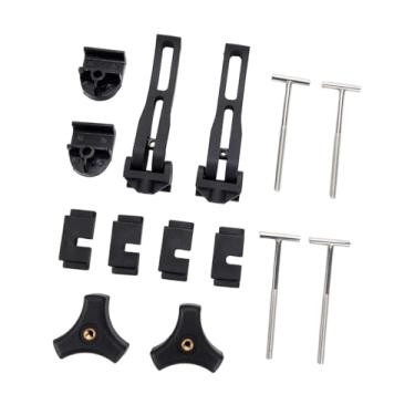 Imagem de KiBcsLic Braçadeira para Cobertura de Lona, ​​acessório de Alto Desempenho, Preta, Fácil Instalação, Peça de Reparo Robusta, Kit de Montagem, Conjunto de 2 peças