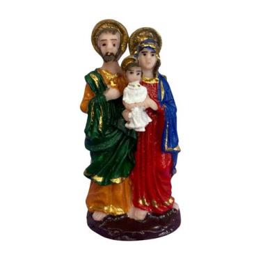 Imagem de Escultura Sagrada Família 7 Cm Em Resina Proteção A Família - Lua Míst
