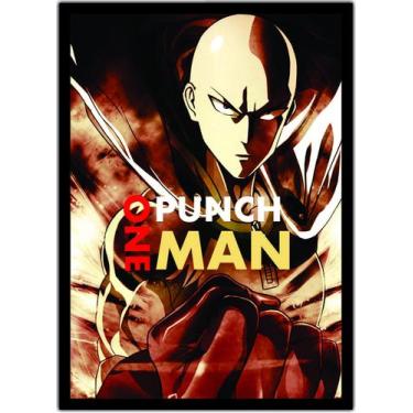 Imagem de Quadro Anime One Punch Man Desenho Com Moldura G02 - Vital Quadros  Do