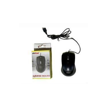 Imagem de Mouse Optico USB Preto C/ Cabo - Mamma Malu Utilidades - Magalu