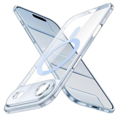 Imagem de JETech Capa Magnética Fina para iPhone 17 Air Compatível com MagSafe, Proteção Total da Lente da Câmera, Case Protetora Minimalista Transparente Leve Ultrafina (Azul-céu)
