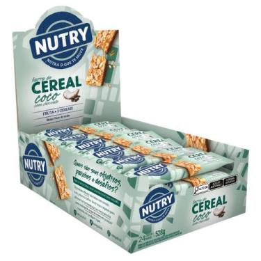 Imagem de Barra de Cereais Nutry Coco com Chocolate 24 Unidades 22g, Coco Com Ch