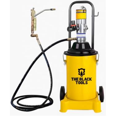 Imagem de Bomba Pneumática Propulsora para Graxa TPG120 The Black Tools – Profissional 12L com Ventosa Reforçada e Manômetro