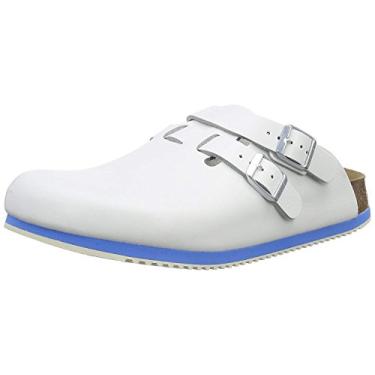 Imagem de Birkenstock Tamancos Masculinos, Branco, 10-10.5 Women/8-8.5 Men