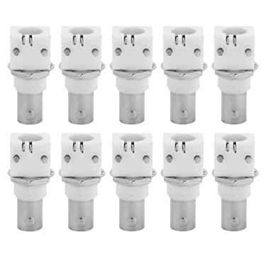 Imagem de 10 peças 90 graus placa conector BNC montagem PCB branco 2P BNCQ9 material premium, adequado para sistemas CCTV adequado