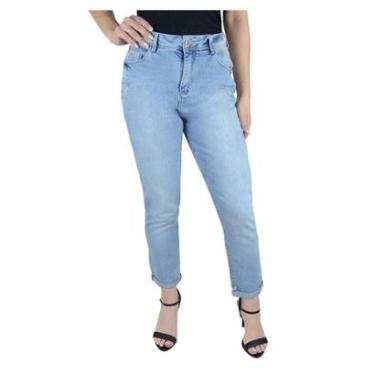 Imagem de Calça Feminina Lado Avesso Jeans Mom - L125153-Feminino