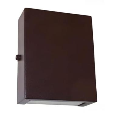 Imagem de Focos Alumínio Parede Muro Interna Externa Iluminação c/Lâmpadas LED luminária de parede para Iluminação Interna e Externa(Marrom)