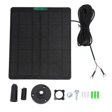Imagem de RiToEasysports Painel Solar, Carregador de Painel Solar de 10 W para Campainha de Vídeo Circular 4 3 Plus Painéis Solares Portáteis Com Silício Monocristalino ETFE IP66 para Câmera Externa (BLACK)