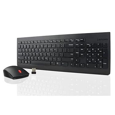 Imagem de Kit Teclado e Mouse sem fio Lenovo Essential Preto 4X30M39463