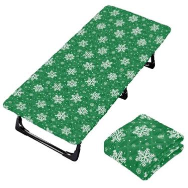 Imagem de Burbuja Lençol de berço de flocos de neve para crianças, lençol de cochilo acolchoado portátil com faixa elástica para meninas e meninos, lavável na máquina, 63,5 x 127 cm